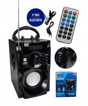 Głośnik Przenośny Bluetooth Z Radiem I Pilotem