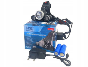 Latarka Czołowa Akumulatorowa 3 Led Cree Xm-l T6