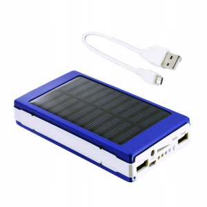 Powerbank Z Panelem Solarnym I Latarką Led