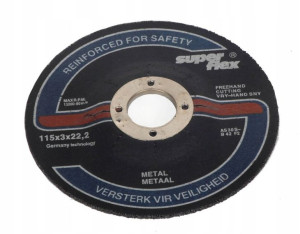 Tarcza Do Cięcia Metalu 115mm X3,0mm X22,2mm Flex