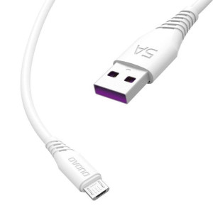 Dudao przewód kabel USB / micro USB 5A 1m biały  Micro USB Dudao Biały
