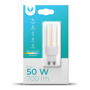 Żarówka LED G9 8W 230V 6000K 700lm Forever Light