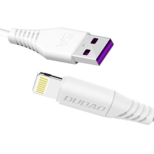 Dudao przewód kabel USB / Lightning 5A 2m biały (L2L 2m white) Lightning