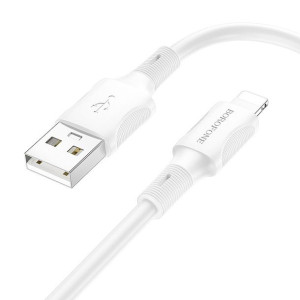 Borofone Kabel BX80 Succeed - USB na Lightning - 2,4A 1 metr biały