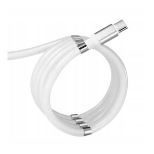 Kabel USB Magnetto USB Typ C Fast charge 1 metr biały Typ C + Lighting