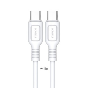 Kabel KAKU  3A 120 cm 2 x USB Typ C 60W KSC-536 Typ C / Typ C KAKU Biały