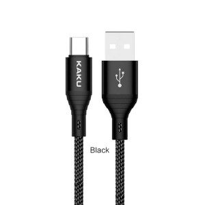 Kabel USB TYP C 1M z wyłącznikiem czasowym  KSC-282 TYPE-C KAKU Czarny