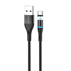 Borofone Kabel BU16 Skill magnetyczny - USB na Typ C - 3A 1,2 metra