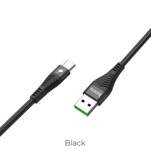 HOCO kabel USB do Typ C Flash 5A U53 1 metr czarny Typ C Hoco Czarny