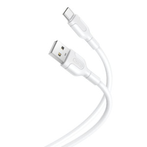 XO kabel NB212 USB - USB-C 1,0 m 2,1A biały Typ C XO Biały