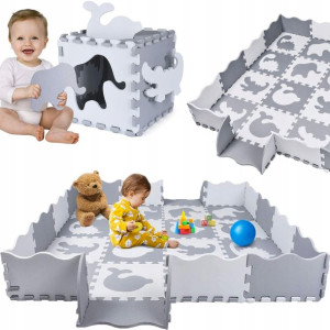Gruba Mata Edukacyjna Puzzle Piankowe Xxl Kojec