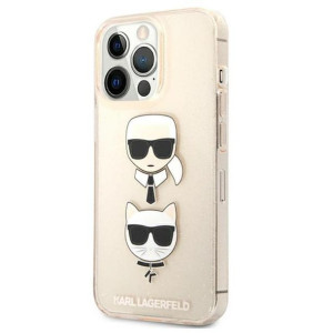 Karl Lagerfeld nakładka złota Glitter Karl`s & Choupette Apple Iphone 13