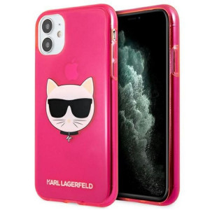 Karl Lagerfeld Glitter Choupette Fluo Apple Iphone 13 Pro Max  Różowy