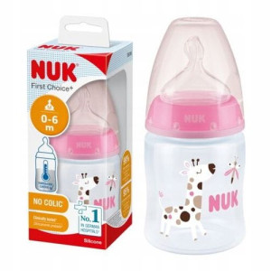 Nuk Butelka Antykolkowa Z Czujnikiem 150ml 0m+ Pink
