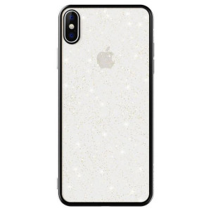 Etui Brokat SULADA Glitter iPhone 12 SULADA Przezroczysty z czarną ramką
