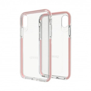Gear4 D3O Piccadilly iPhone X/Xs Przezroczysty z ramką złoty róż