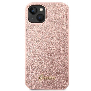 Oryginalne Etui GUESS Glitter Script  Apple Iphone 14 PRO Guess Różowy