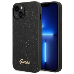 Oryginalne Etui GUESS Glitter Script Apple Iphone 14 PRO Guess Czarny