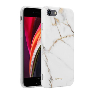 Crong Marble Case – Etui Apple iPhone 12 Mini Crong Odcienie białego