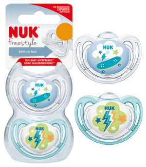 Nuk Smoczek Freestyle 0-6m 730133 2szt BOY