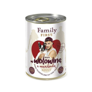 FAMILY FIRST Adult wołowina z marchewką  400g