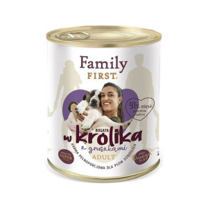 FAMILY FIRST Adult królik z gruszką 800g