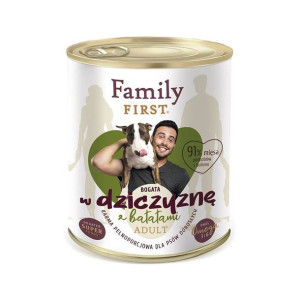FAMILY FIRST Adult dziczyzna z batatami 800g