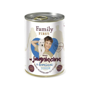 FAMILY FIRST Junior jagnięcina z burakami 400g