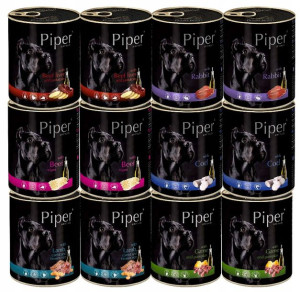 Karma Dla PSA PIPER Animals MIX 6 SMAKÓW 12 x 800g