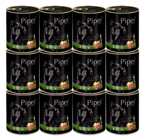 Karma Dla PSA PIPER Z DZICZYZNĄ i DYNIĄ 12 x 800g