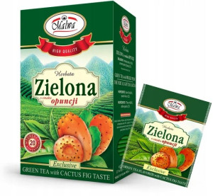 Malwa Herbata Zielona O Smaku Opuncji 20tb 30g
