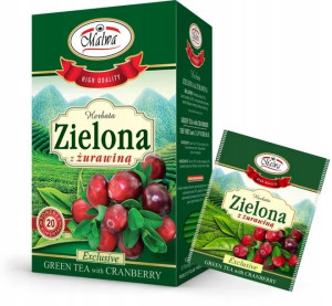 Malwa Herbata Zielona Z Żurawiną 20tb 30g