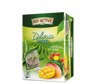 Herbata Zielona BIG ACTIVE OPUNCJA MANGO 20TB