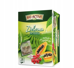 Herbata Zielona BIG ACTIVE PAPAJA JAGODA 20TB