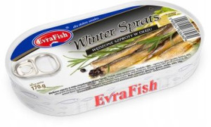 EvraFish WĘDZONE SZPROTY W Oleju Winter Sprat 170g