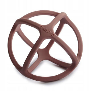 Silikonowy Gryzak Sensoryczny 3D Ball MUSHIE Wood