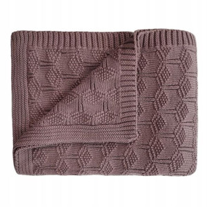 Ażurowy Kocyk Otulacz MUSHIE Honeycomb Desert Rose