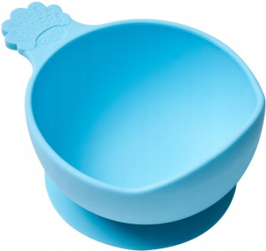 Miska silikonowa z przyssawką Nana's Manners BLUE