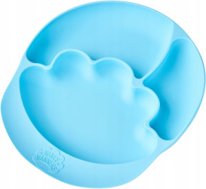 Silikonowy Talerz z Przyssawką Nana's Manners BLUE