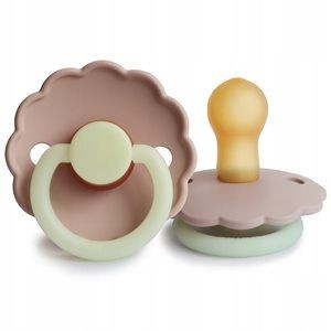 Smoczek FRIGG Night Daisy Kauczuk Blush -Rozmiar 1