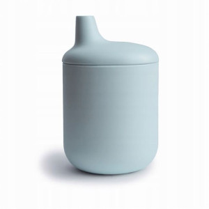 Silikonowy Kubek Niekapek Slippy Cup MUSHIE Blue