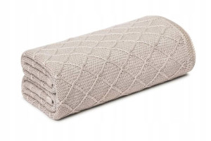 Lekki Kocyk Otulacz 90x90 MY MEMI Light Beige