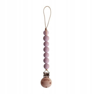 Zawieszka do smoczka koralikowa MUSHIE Halo Lilac