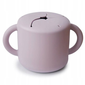 Kubek niewysypek na przekąski Mushie Soft Lilac