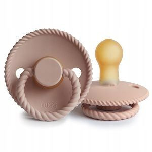 Smoczek FRIGG Rope Blush Kauczuk 0-6 miesięcy