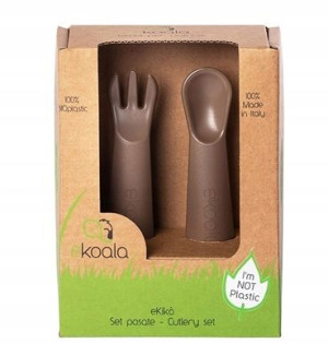 Sztućce dla dzieci 2szt. Brown BIOplastik eKoala