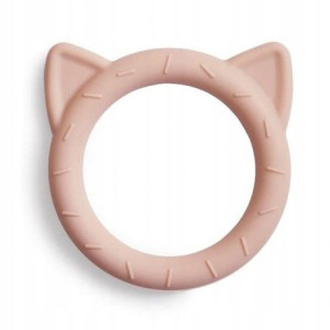 Gryzak bransoletka Mushie Cat Blush silikonowy