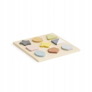 Puzzle drewniane kształty geo Kids Concept 9 szt.