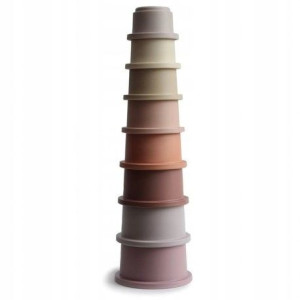 Wieża z kubeczków Mushie Stacking Tower PETAL