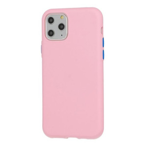 Solid Silicone Case Samsung A31  Jasnoróżowy